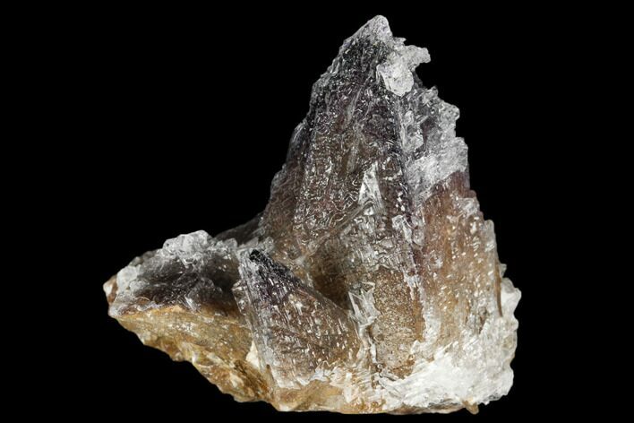 Calcite Crystals Coated With Purple (Yttrofluorite?) Fluorite #177569